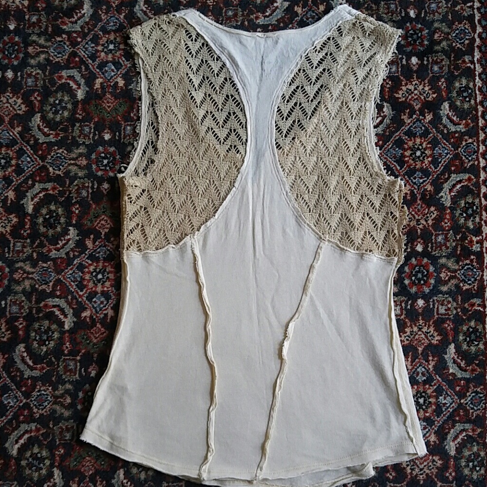 Free People America Crochet Detail Tank - Picture 6 of 8